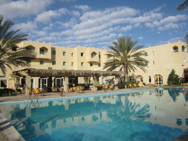 V Douz jsou v hotelech k dispozici termální bazény