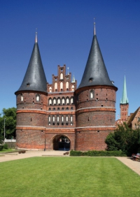 Holštýnská brána je symbolem Lübecku