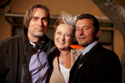 Simona Stašová s Milanem Cieslarem a Ondřejem Vetchým