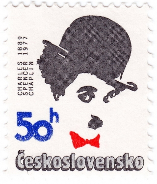 Portrét slavného Chaplina jsme měli kdysi na československé poštovní známce