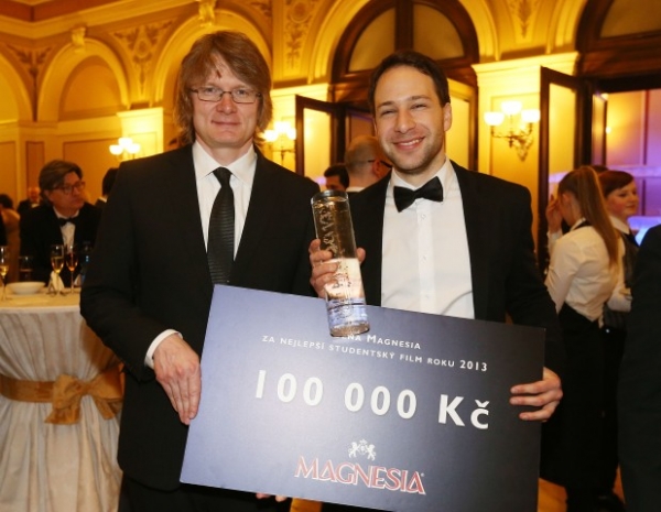 Cenu Magnesia za nejlepší studentský film a s ní spojenou odměnu 100.000 Kč získal Jakub Kouřil za svůj animovaný počin Malý Custeau.