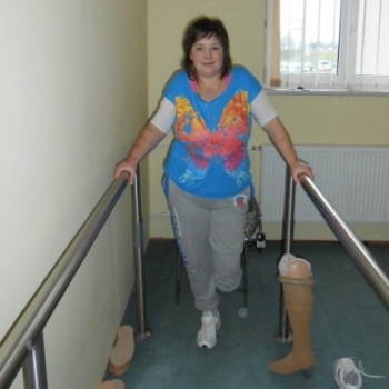 V rehabilitačním středisku v Kadlubech jsem se učila chodit s protézou