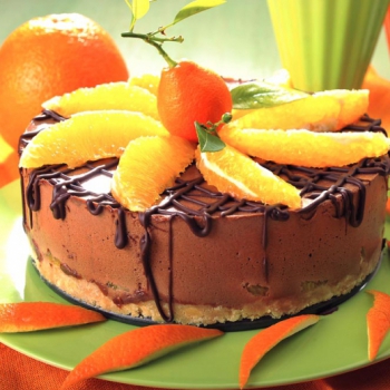 Čokoládový dort s pomeranči